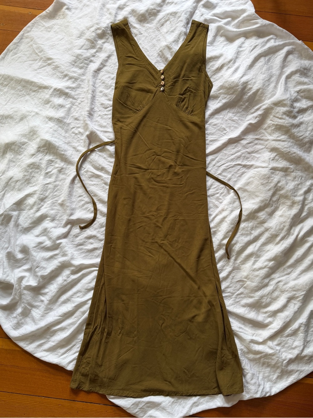 💚Handmade Bias cut Midi Dress💚